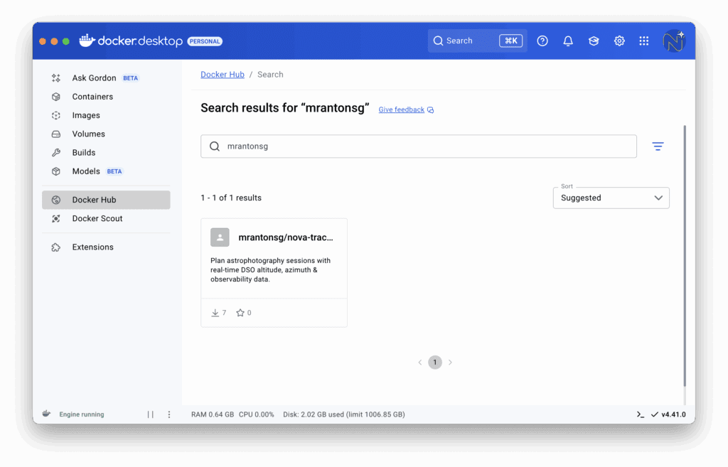 Screenshot docker 3